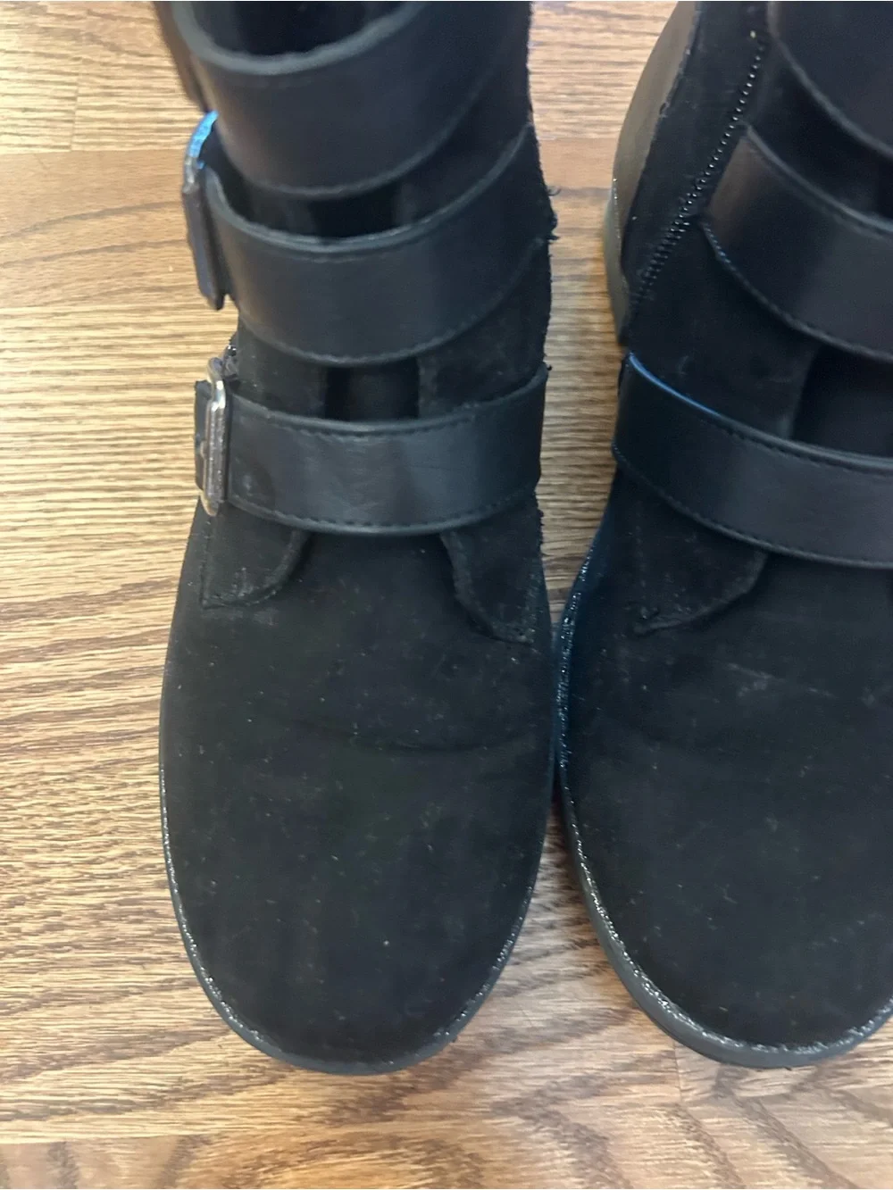 Justice black ankle